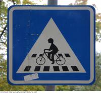 Photo Texture of Pedestrian Crossing Traffic Sign