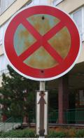 Photo Texture of Prohibition Traffic Sign