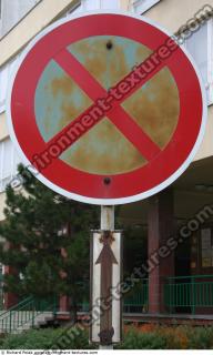 Photo Texture of Prohibition Traffic Sign