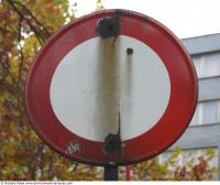 Photo Texture of Prohibition Traffic Sign