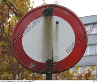 Photo Texture of Prohibition Traffic Sign