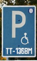 Photo Texture of Parking Traffic Sign