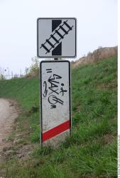 Photo Texture of Signs Traffic