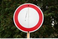 Photo Texture of Prohibition Traffic Sign