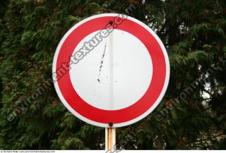 Photo Texture of Prohibition Traffic Sign