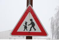 Photo Texture of Pedestrians Traffic Sign 