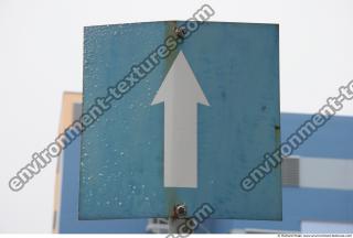 Photo Texture of Directional Traffic Sign