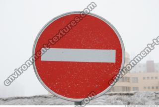 Photo Texture of Prohibition Traffic Sign