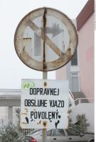 Photo Texture of Prohibition Traffic Sign