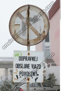 Photo Texture of Prohibition Traffic Sign