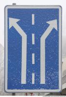 Photo Texture of Directional Traffic Sign