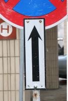 Photo Texture of Directional Traffic Sign