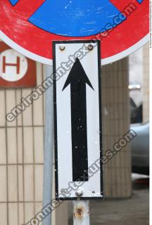 Photo Texture of Directional Traffic Sign