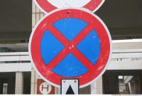 Photo Texture of Prohibition Traffic Sign