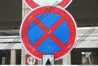 Photo Texture of Prohibition Traffic Sign