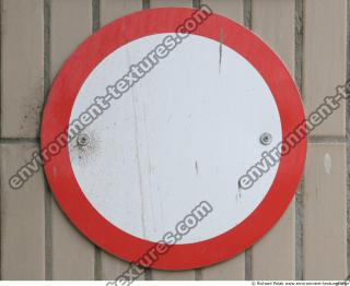 Photo Texture of Prohibition Traffic Sign