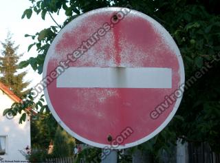 Photo Texture of Prohibition Traffic Sign