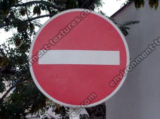 Photo Texture of Prohibition Traffic Sign