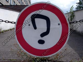 Photo Texture of Prohibition Traffic Sign