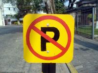 Photo Texture of Parking Traffic Sign