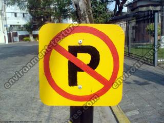 Photo Texture of Parking Traffic Sign