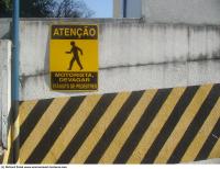 Photo Texture of Pedestrian Traffic Sign