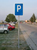 Photo Texture of Parking Traffic Sign