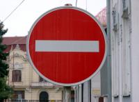 Photo Texture of Prohibition Traffic Sign