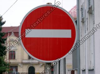 Photo Texture of Prohibition Traffic Sign