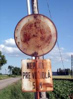 Photo Texture of Prohibition Traffic Sign