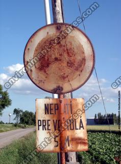 Photo Texture of Prohibition Traffic Sign