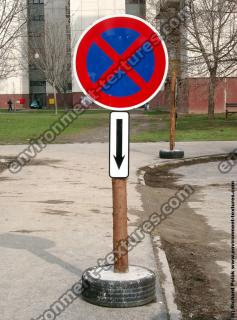 Photo Texture of Prohibition Traffic Sign