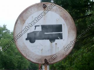 Photo Texture of Prohibition Traffic Sign