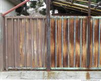 Photo Texture of Metal Corrugated Plates Rusted