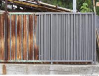 Photo Texture of Metal Corrugated Plates Rusted