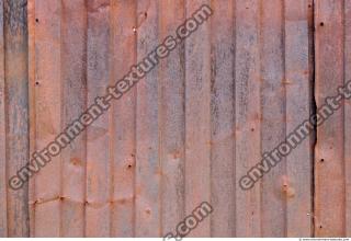 Photo Texture of Metal Corrugated Plates Rusted