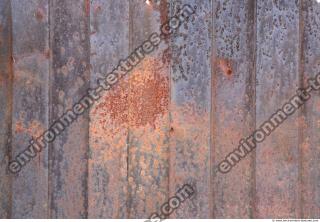 Photo Texture of Metal Corrugated Plates Rusted