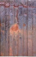 Photo Texture of Metal Corrugated Plates Rusted