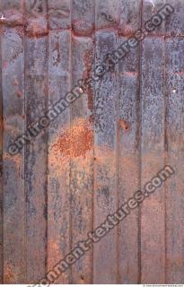 Photo Texture of Metal Corrugated Plates Rusted