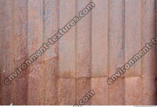 Photo Texture of Metal Corrugated Plates Rusted