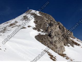 Photo Texture of Background Snowy Mountains