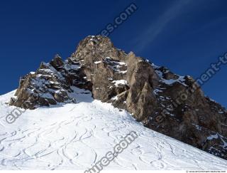 Photo Texture of Background Snowy Mountains