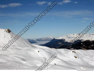 Photo Texture of Background Snowy Mountains