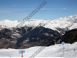 Photo Texture of Background Snowy Mountains