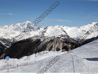 Photo Texture of Background Snowy Mountains