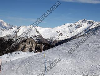 Photo Texture of Background Snowy Mountains