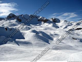 Photo Texture of Background Snowy Mountains