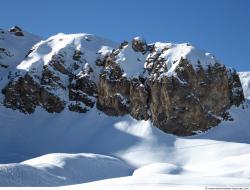 Photo Textures of Background Snowy Mountains