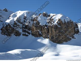 Photo Texture of Background Snowy Mountains