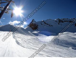 Photo Texture of Background Snowy Mountains